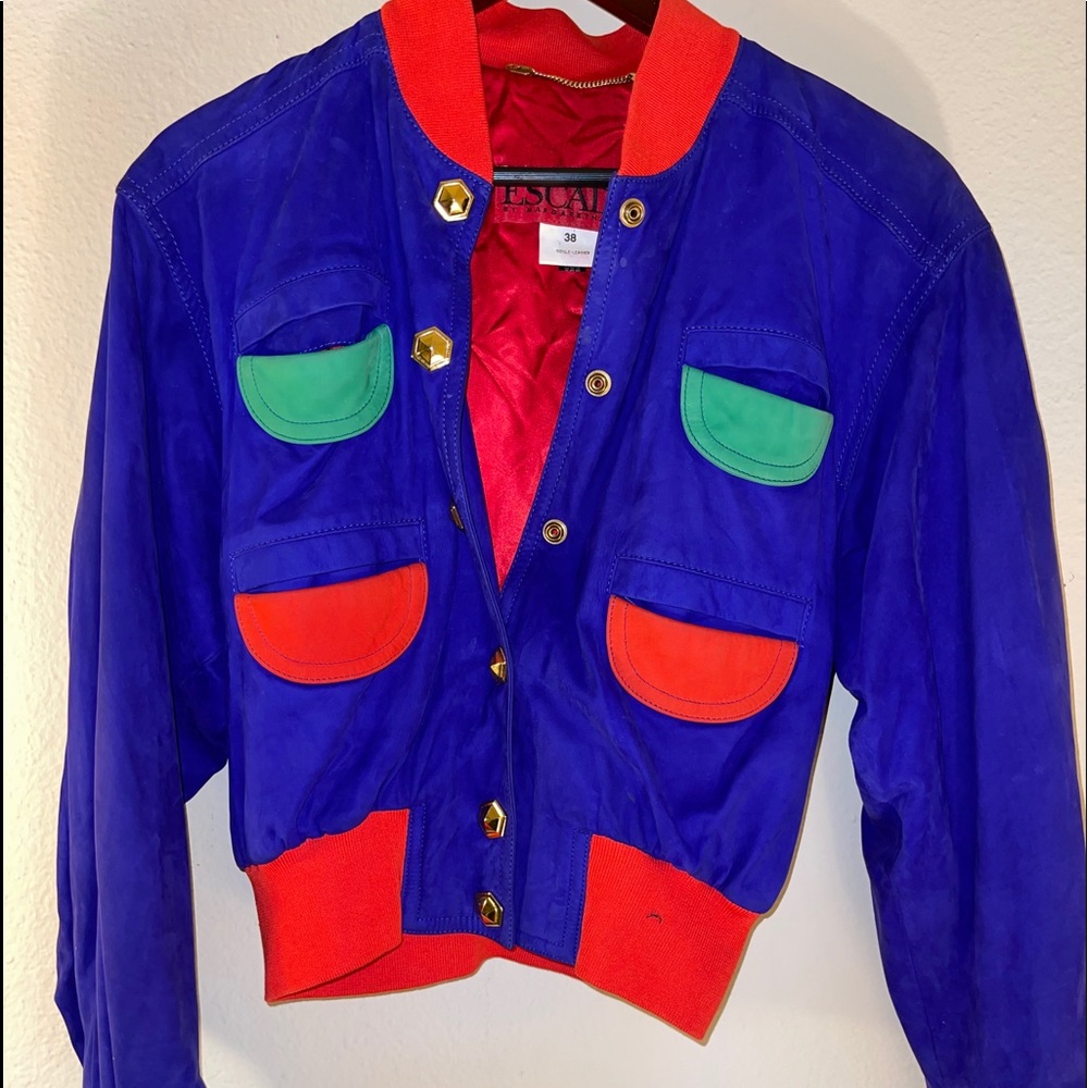 ESCADA vintage leather/suede jacket